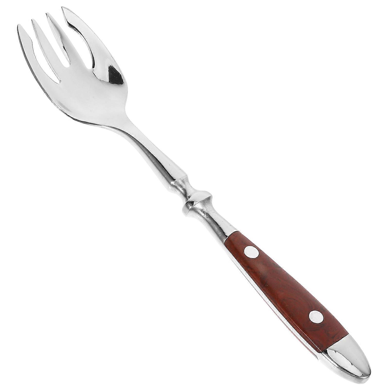 Household Stainless Steel Fork for Salad Serving Multi-Function Fork