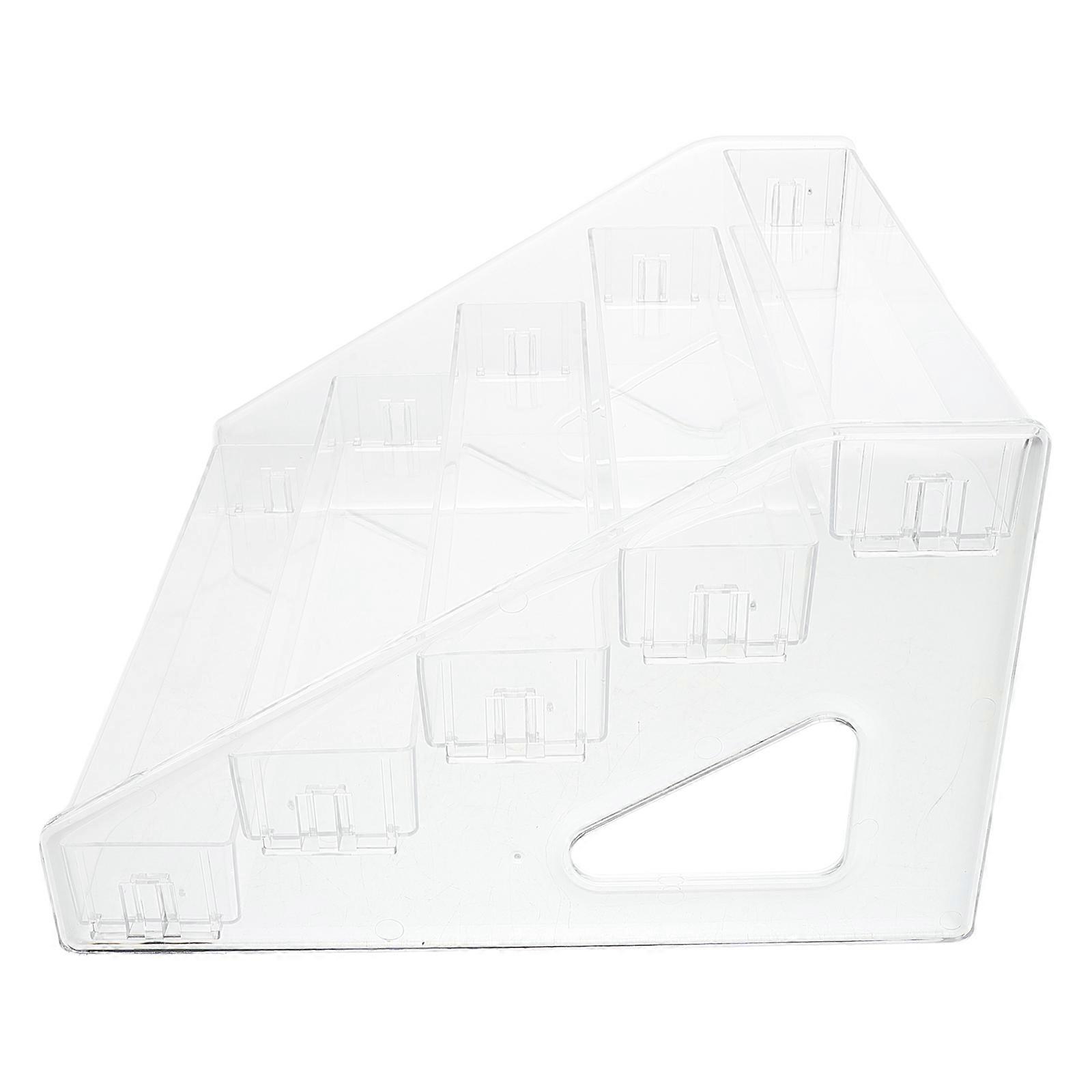 Transparent Acrylic Display Riser 5 Tiered Shelf Organizer Stand for Medals