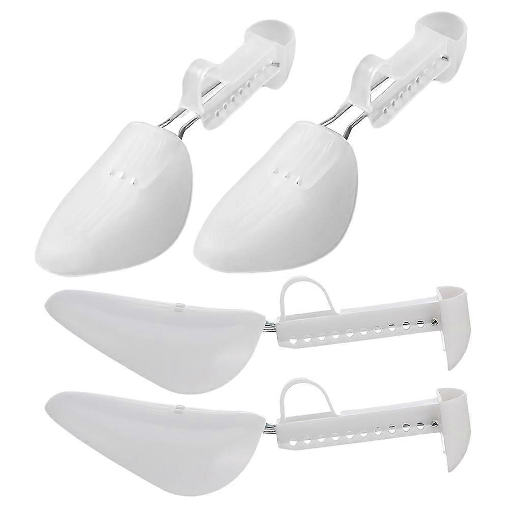 Shoe Shoe Trees for Men Adjustable 2Pairs Transparent Shapers