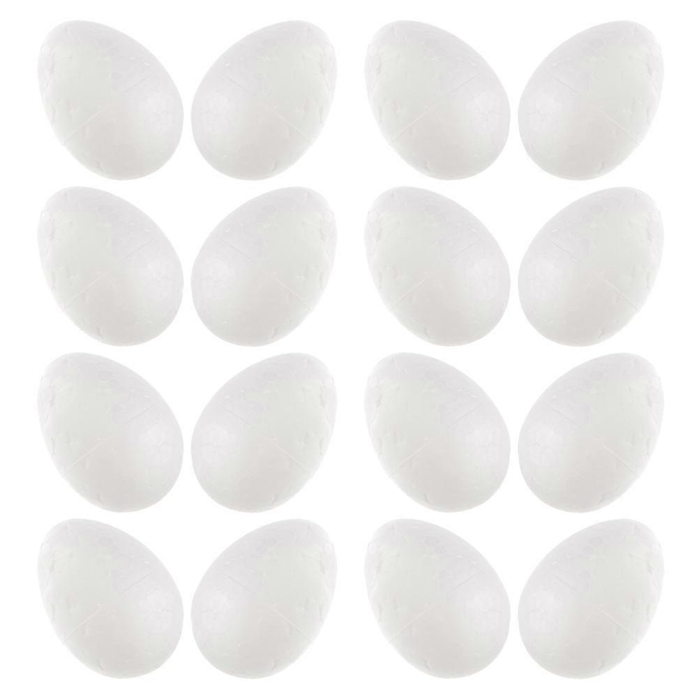 White Foam Eggs for Easter DIY Art Projects 60Pcs Foam Eggs for Crafting