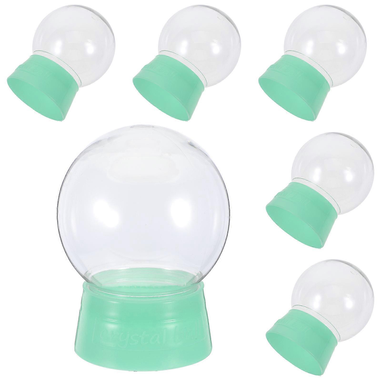 Water Globe Accessories Round Snow Globe Pack 6Pcs for Decoration