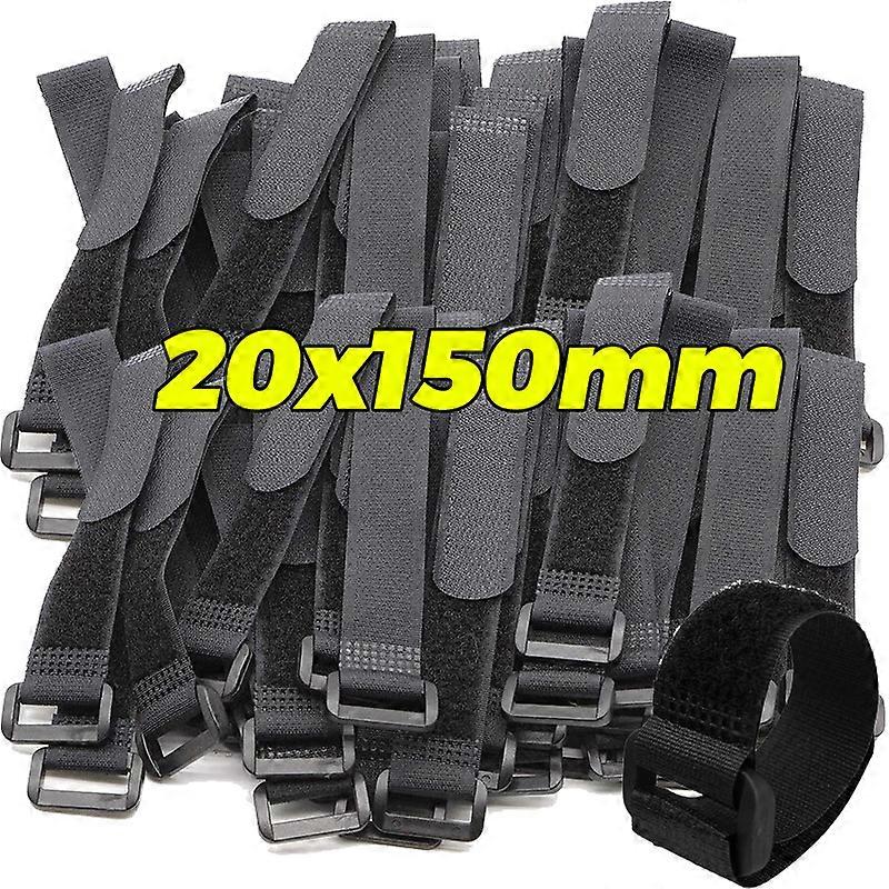 Reusable Hook and Loop Tie-down Adjustable Cable Sticky Ties Wires Cord Management Straps Nylon Cord Fastener Strips Organizer