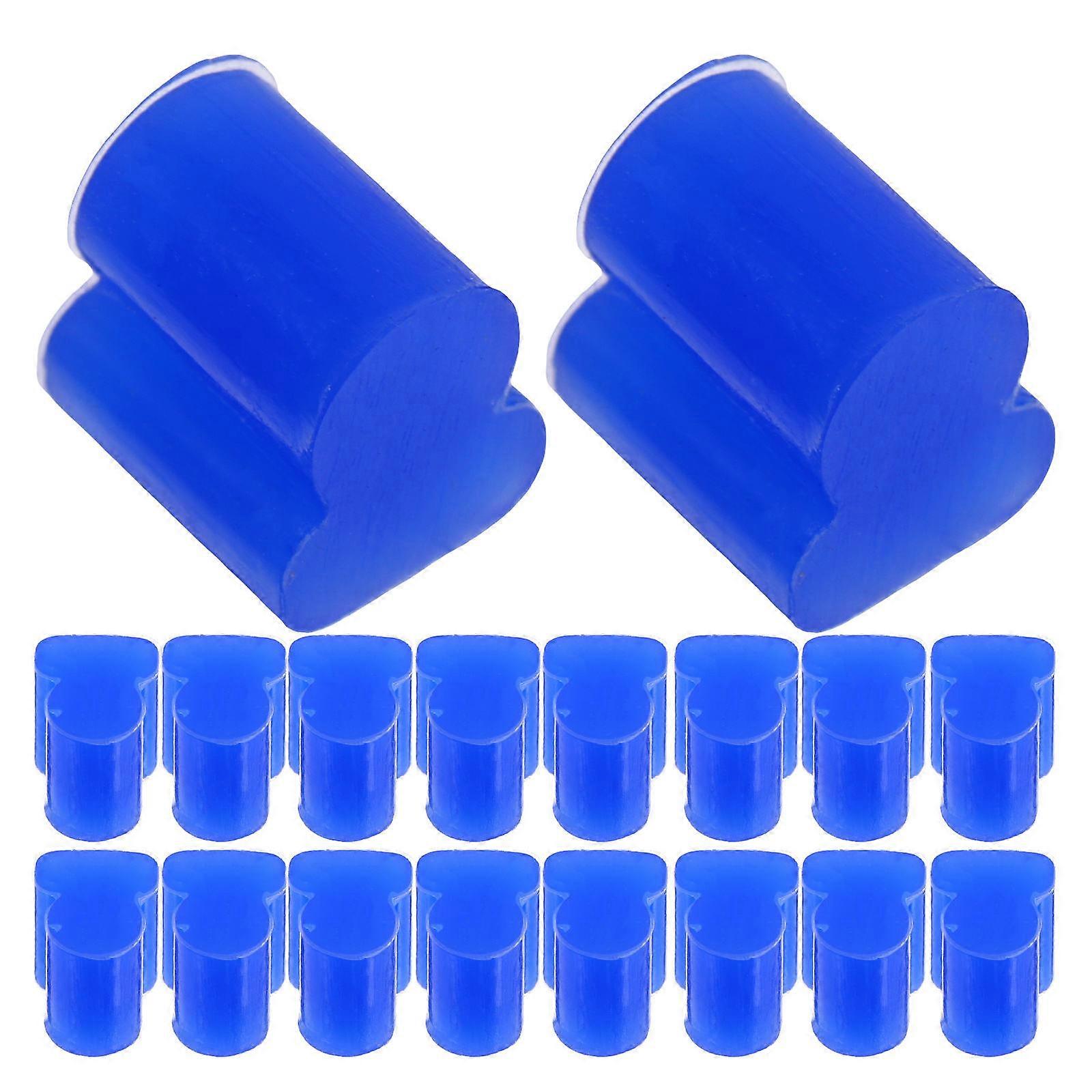 20pcs Blue Silicone Trombone Mute Pads for Noise Reduction and Tone Enhancement for Instrument Practice