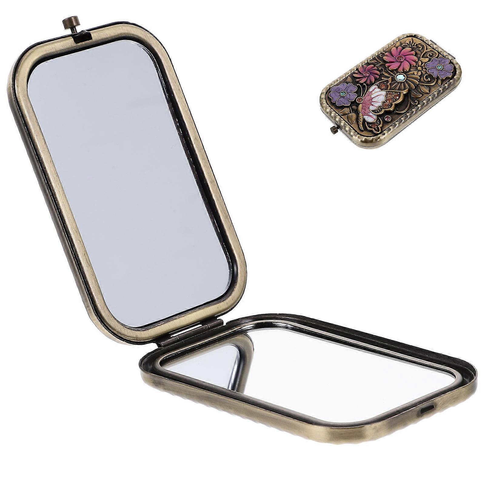 Mirror Vintage Makeup Mirror for Makeup Use 2Pcs Foldable Portable