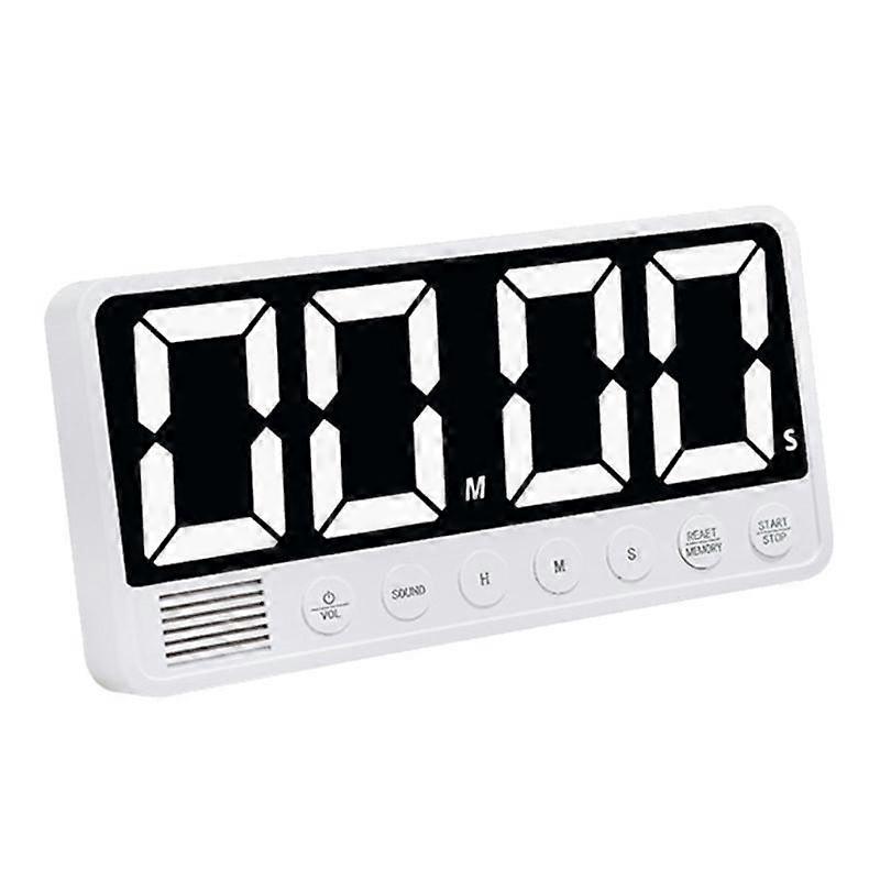 Count Up/Down Timer Tabletop Magnetic Timer for Office Kitchen Rechargeable Digital Timer Stopwatch LED Display Timer