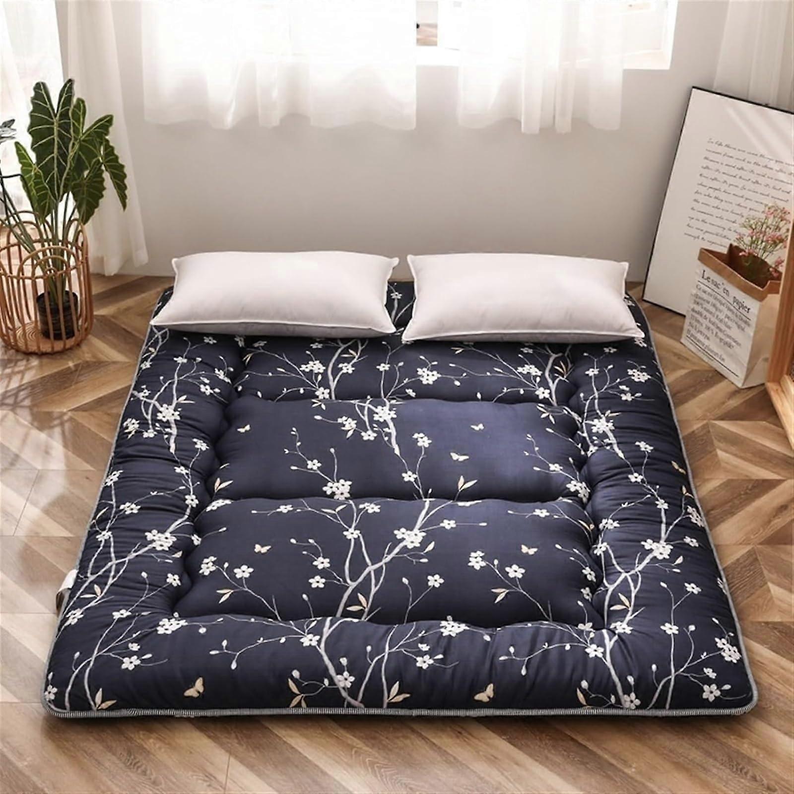Japanese Floor Mattress Twin Size 10cm Thick Foldable RollUp Futon for Dorm and Camping