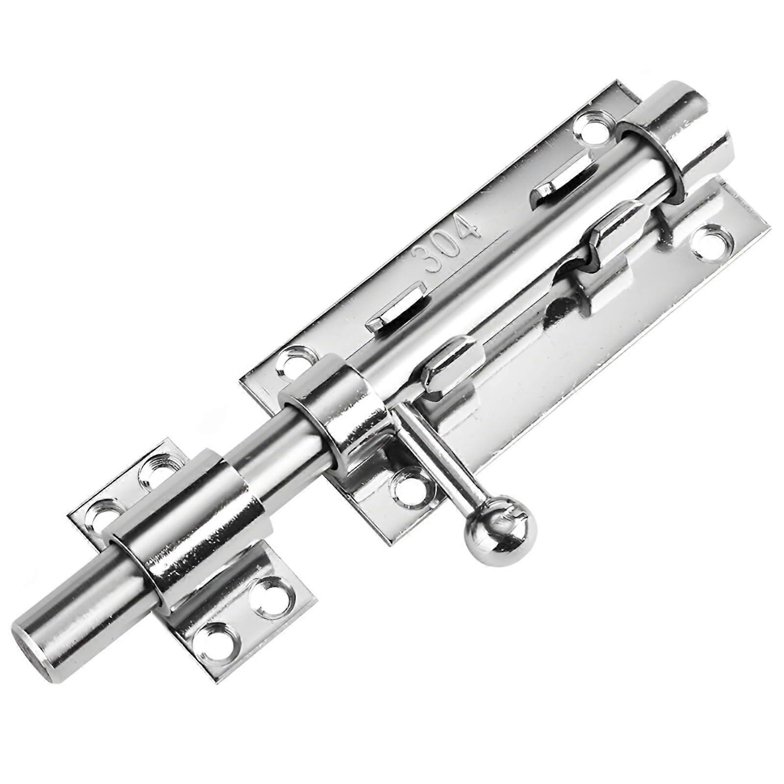 8 Inch Stainless Steel Barrel Bolt, HeavyDuty Sliding Door Latch for Barn, Shed, Gate, RustResistant