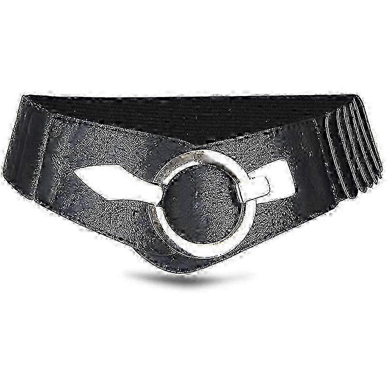 Stylový vintage dámský elastický bederní pás s přezkou