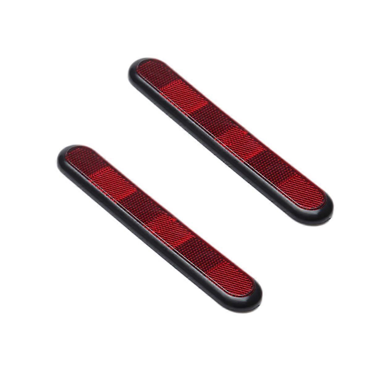 2pcs Car Bumper Sticker Reflective Strips Rear Protector Decal  Visibility Safety Trim