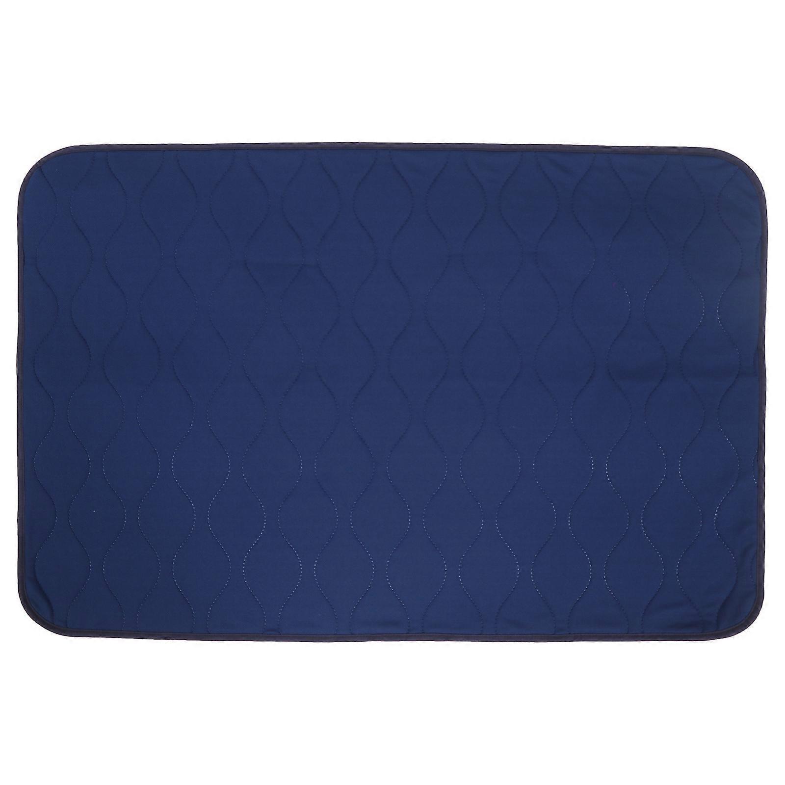 Waterproof Elderly Changing Pad 1Pack Rectangular Blue Easy Cleaning Home Use