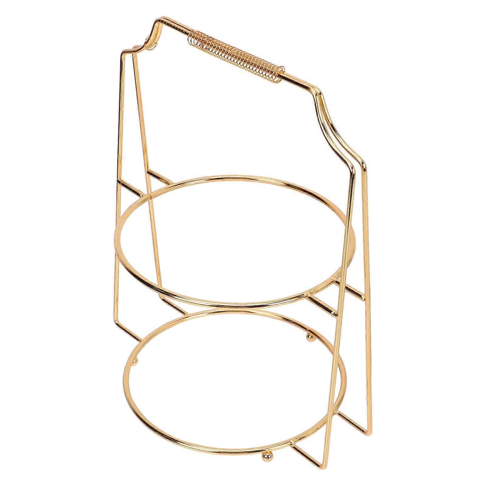 European Style Cake Holder Double Layers Displaying Rack 1Pcs