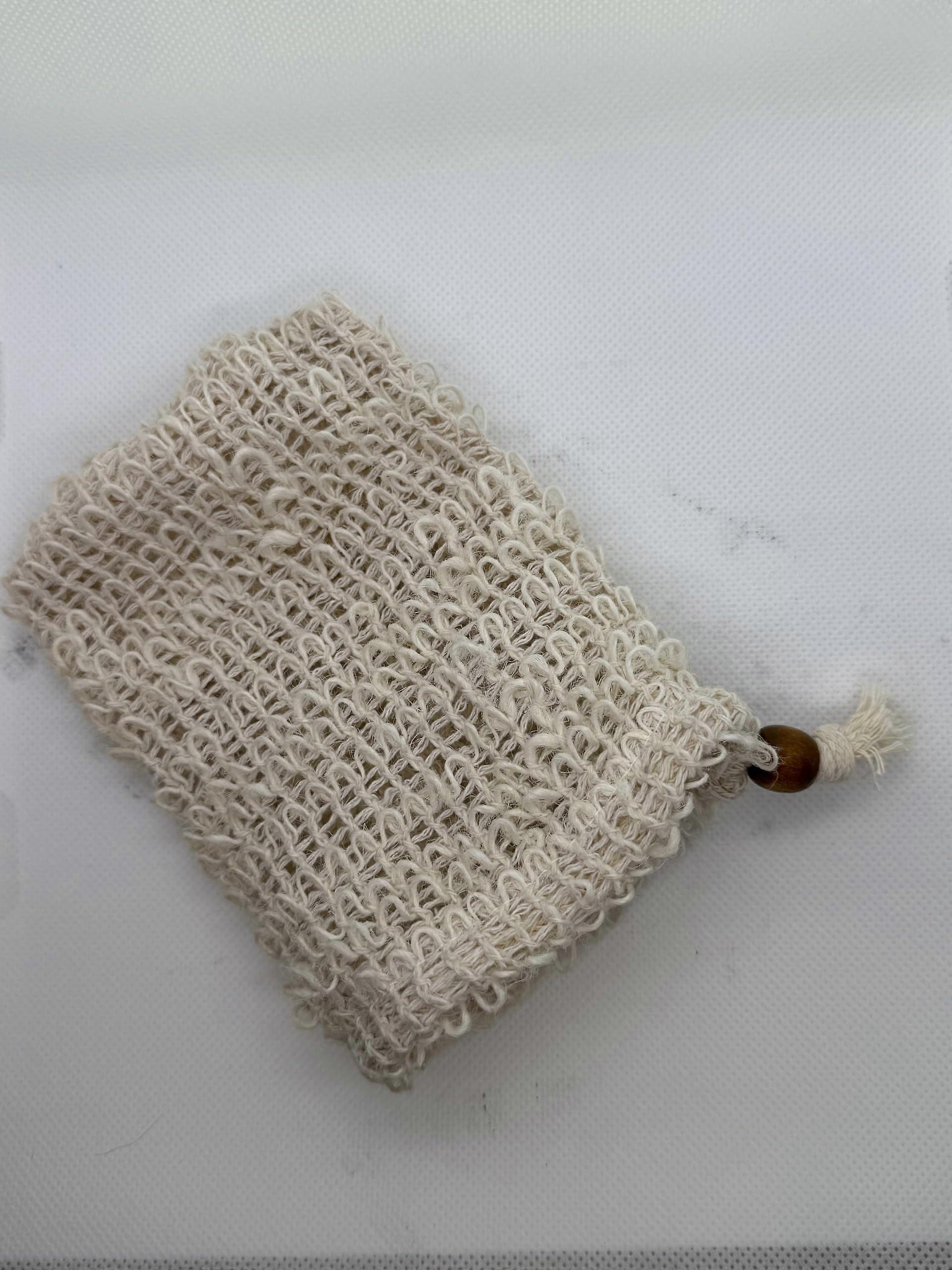 Soap Saver Bag Natural Cotton Exfoliating Pouch Extends Soap Life Quick Drying with Drawstring