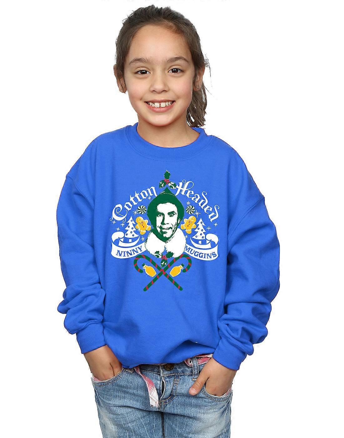 Elf jenter bomull ledet Ninny Muggins Sweatshirt