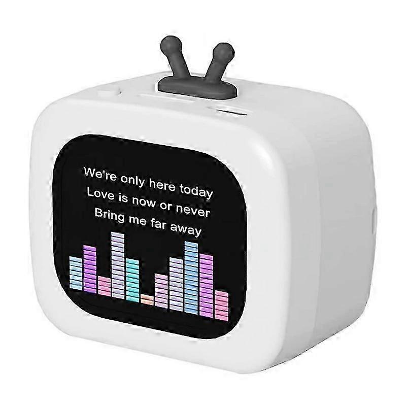 Portable Bluetooth Speaker with Touch Screen,Small Wireless Stereo Smart Speaker