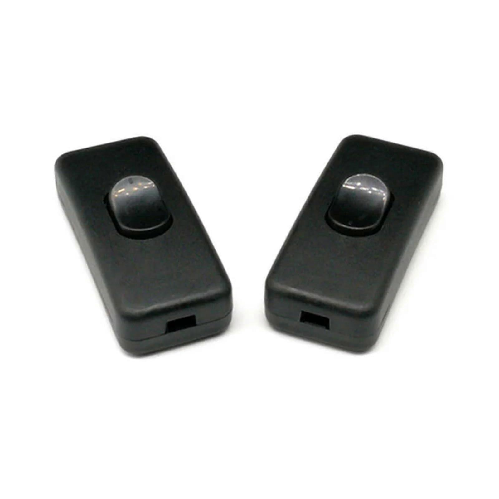 5pcs Black White 303 Inline Rocker Switch for Table Lamp Easy OnOff Durable Control