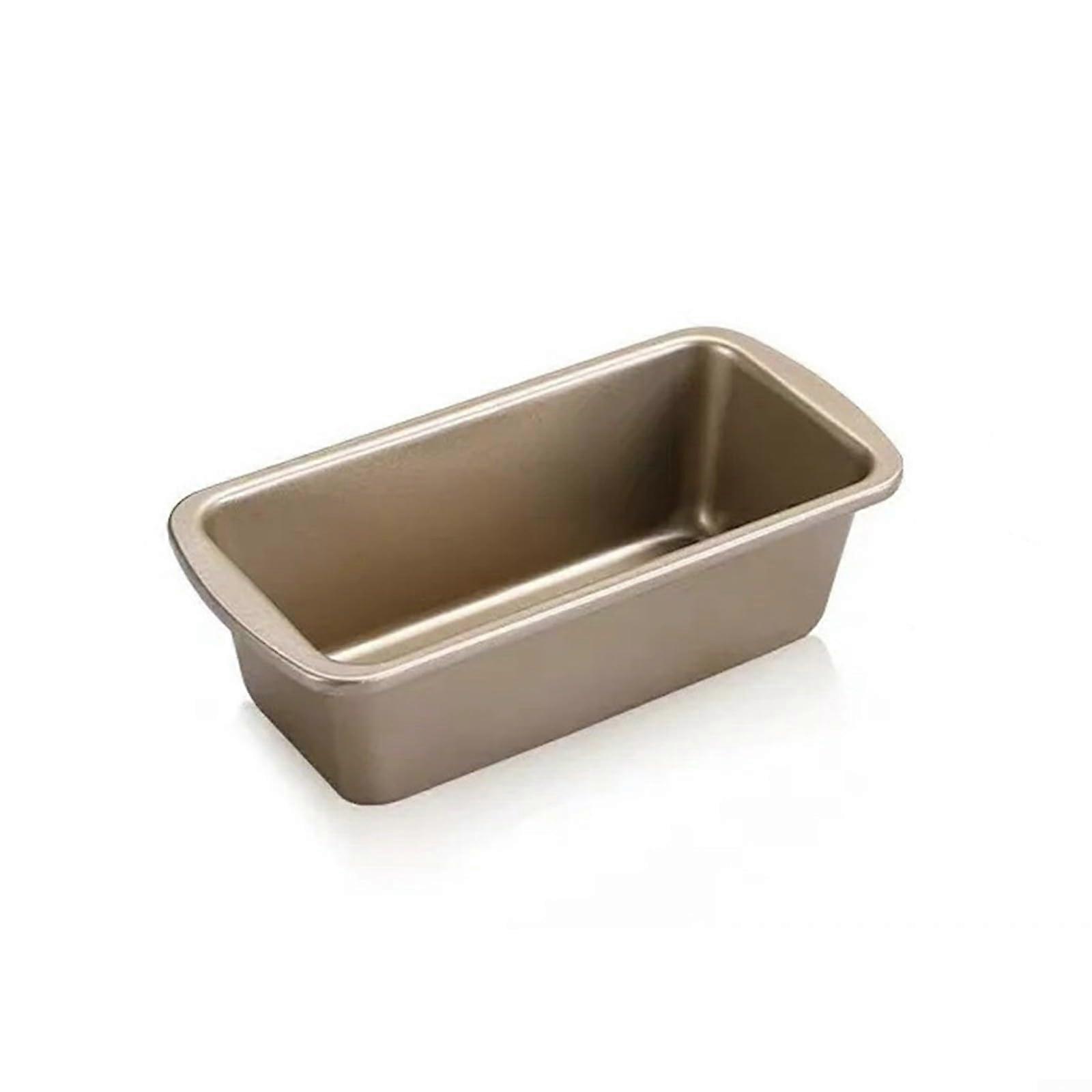 Nonstick Carbon Steel Loaf Pan Gold Small Rectangular Bread Baking for Even Heat and Easy Clean