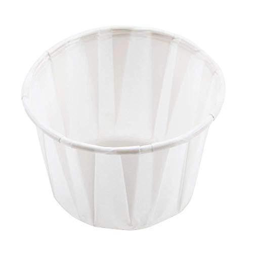 Compostable Paper Cups 2oz EcoFriendly Disposable Sauce Pots for Portion Control, 250 Pack