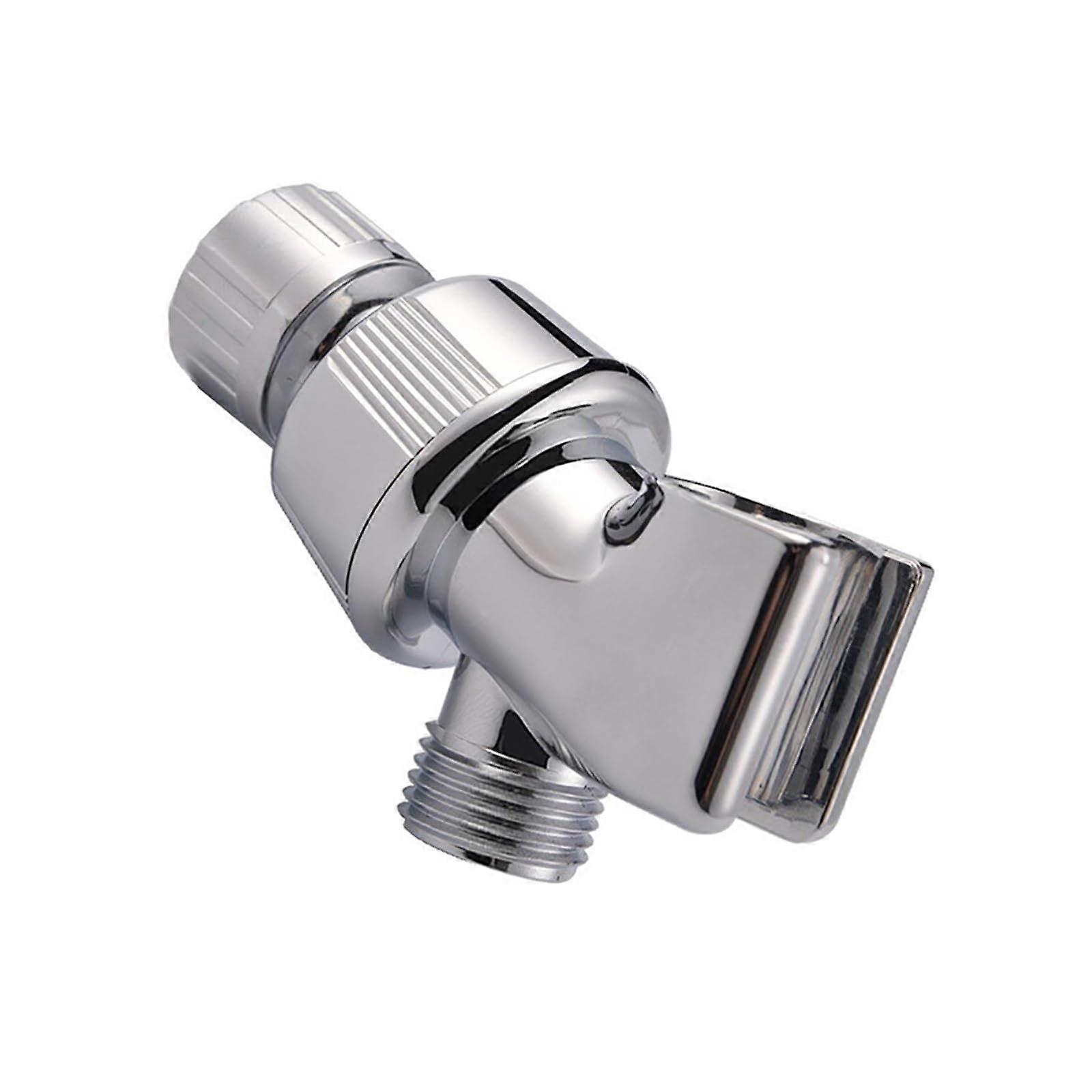 Handheld Shower Head Holder Adjustable Swivel Mount Universal Chrome Bracket Silver Bathroom