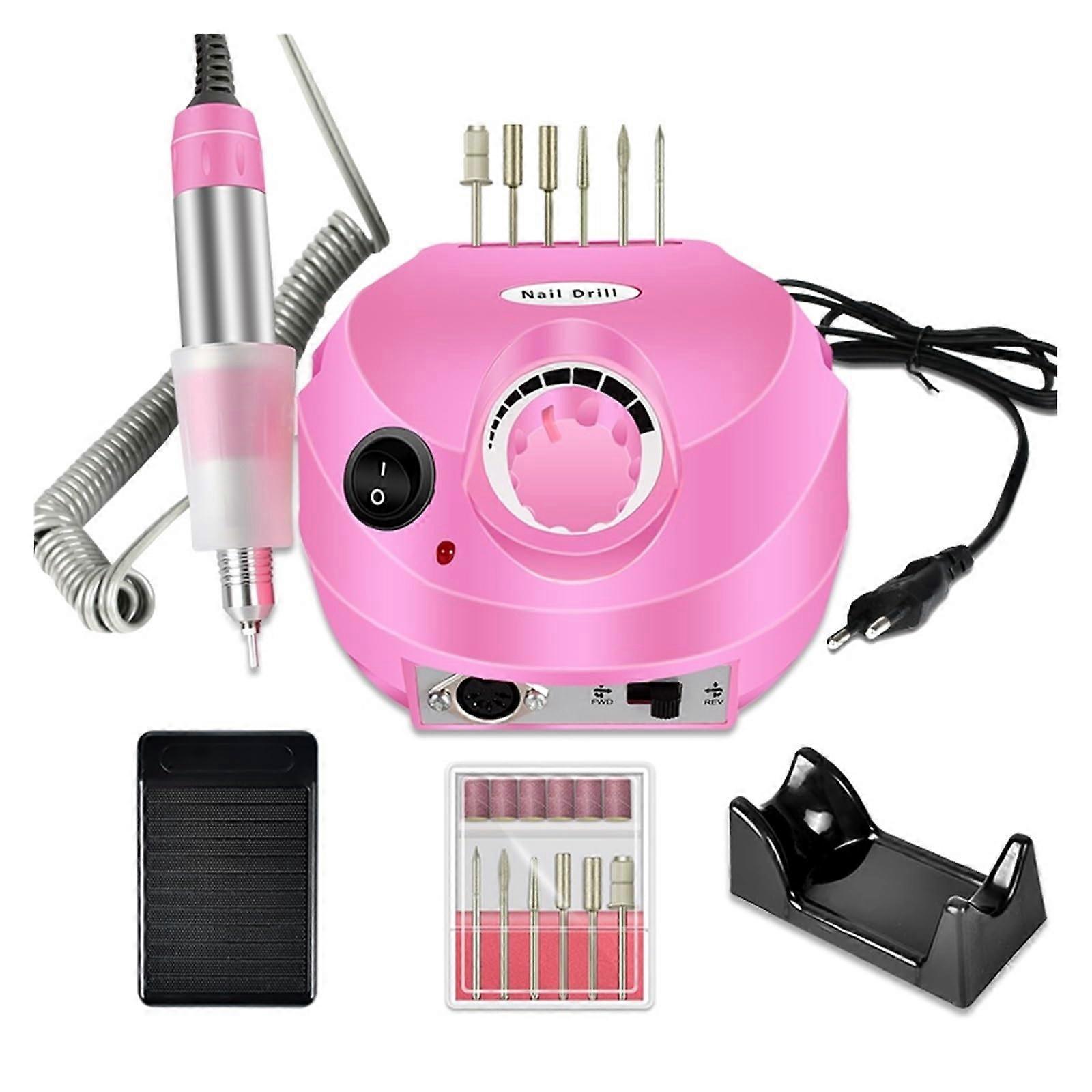 Electric Nail Drill for Acrylic Nails with MultiFunction Drill Bits and Speed Nail Shaping Set