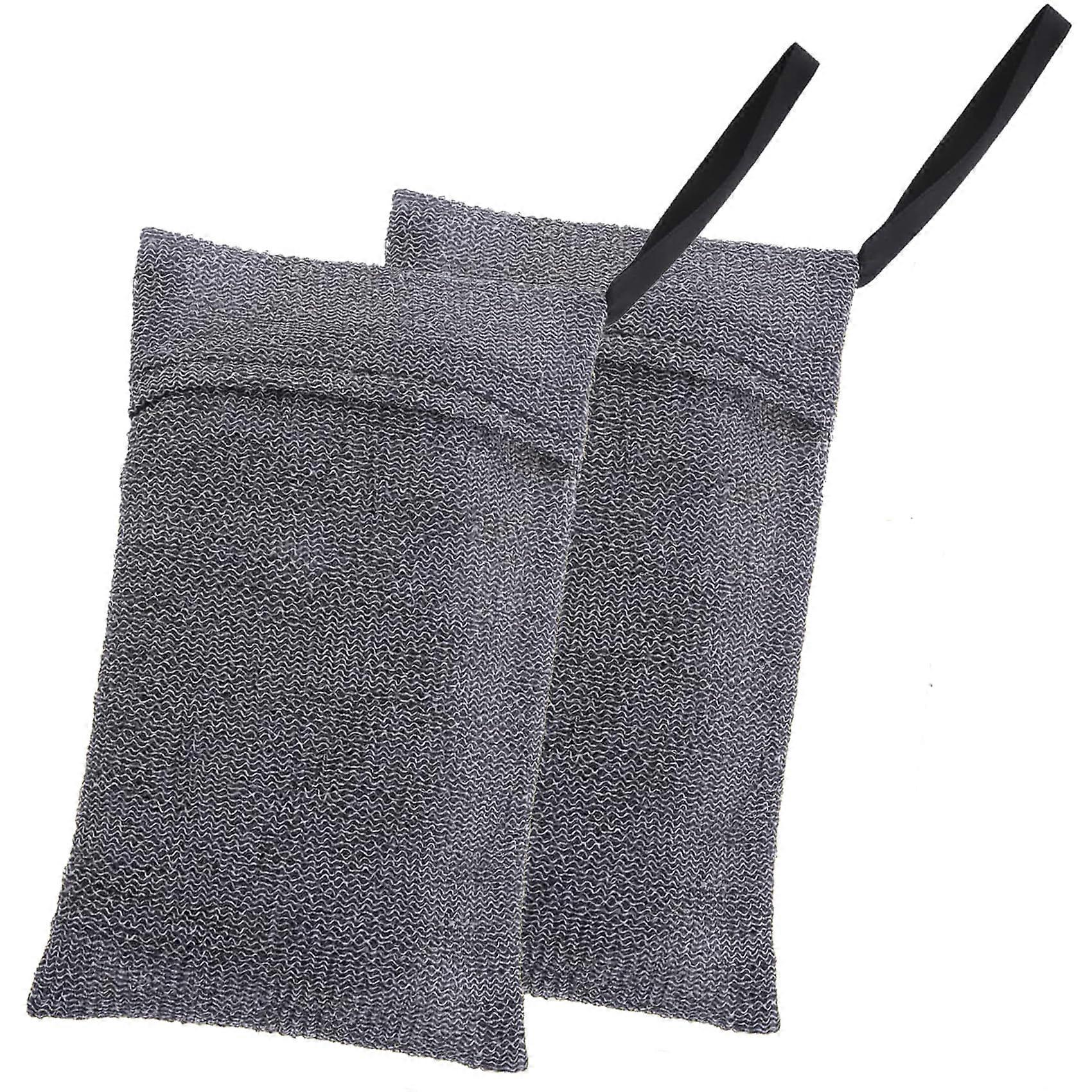 2 Pack Soap Saver Bag with Exfoliating Mesh, Drawstring Pouch for Bar Soap, Bath and Shower Use