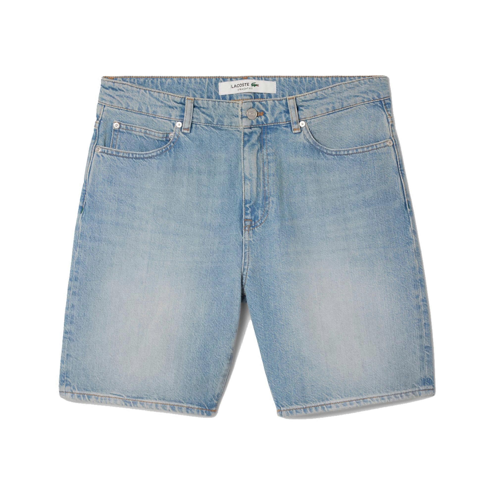 Lacoste Straight Fit Denim Bermuda Shorts 
