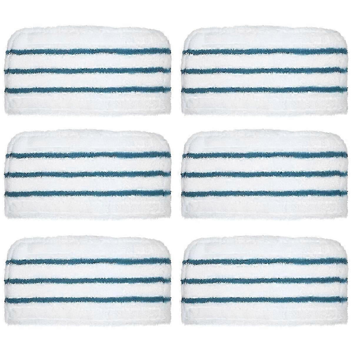 6PCS Mop Pads Replacement for Steam Washable Mop Cloth
