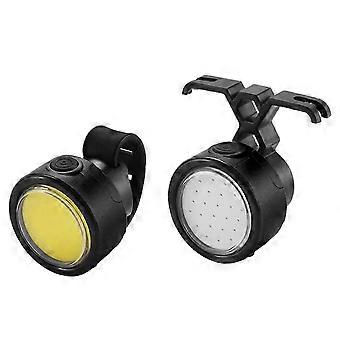 Luci anteriori per biciclette Fanali posteriori Lampada per bici impermeabile Avviso alimentato a batteria Luce da ciclismo Testa a LED