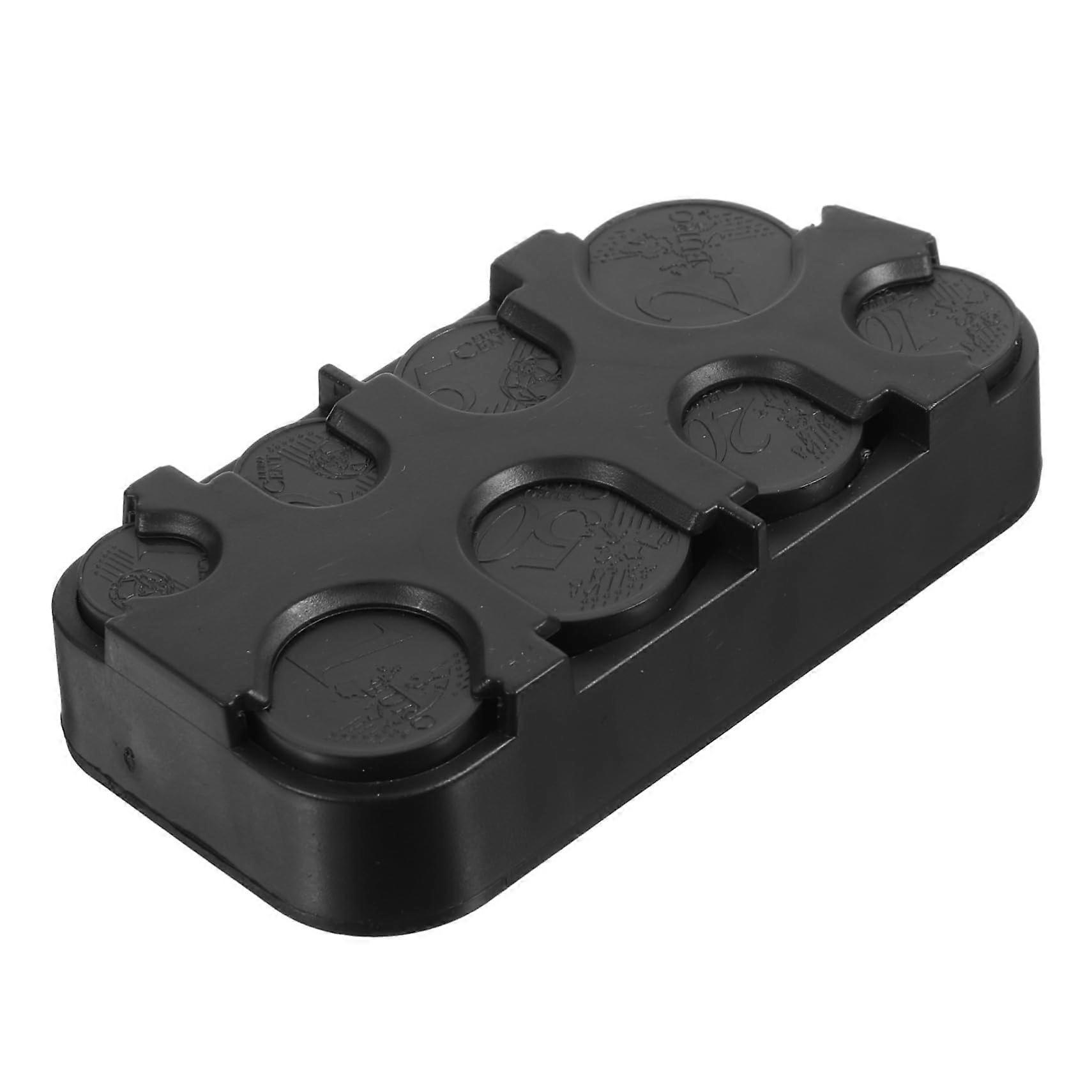 Coin Organizer Box with Compartments for Quick Access and Secure Storage, Plastic Coin Holder