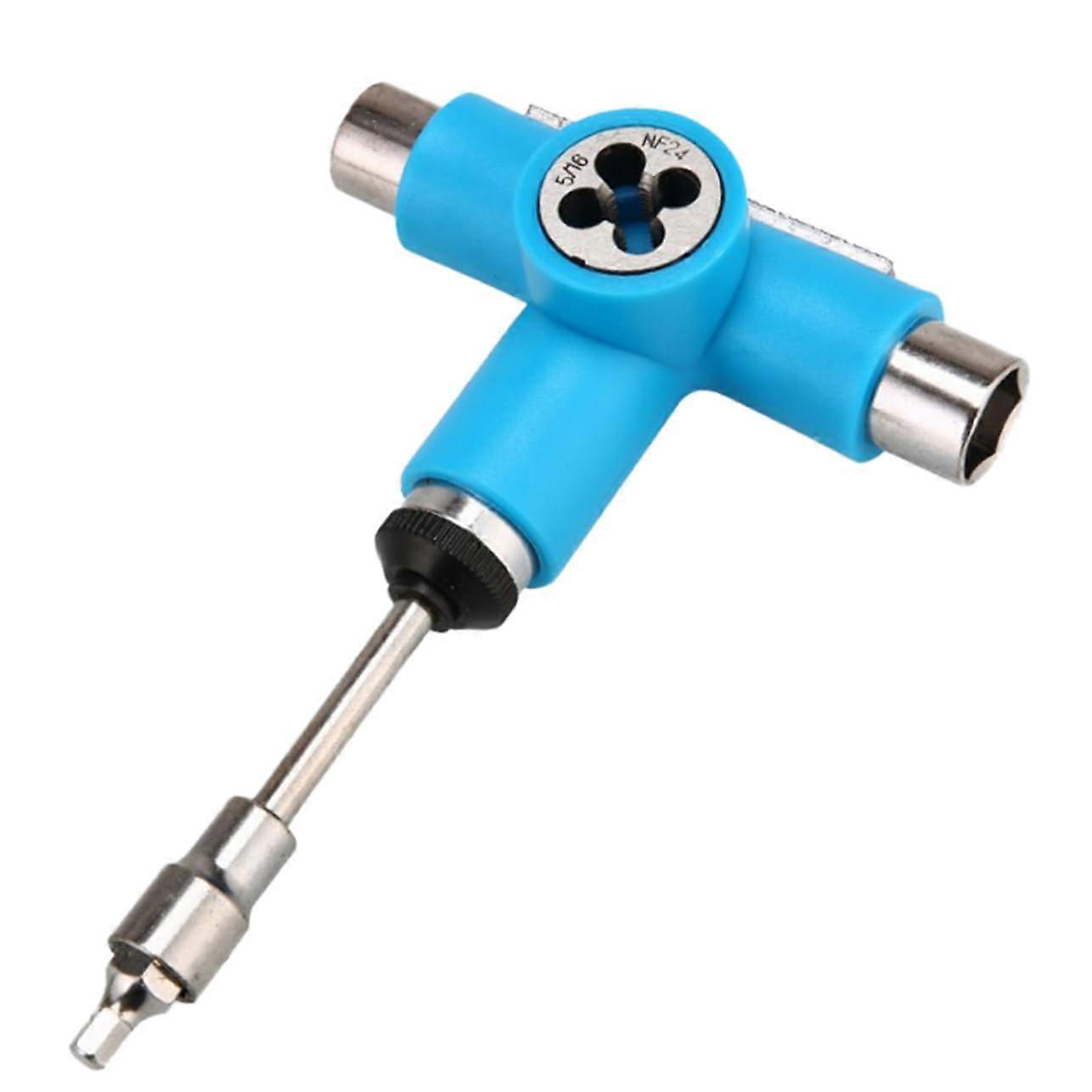 All in One Skateboard T Tool with Ratchet Function, Compact Pocket Size for Wheel Change
