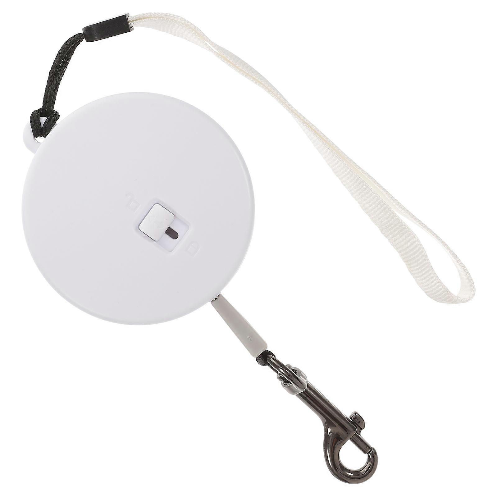 Retractable Dog Rope Leash for Dog Walking Safe White Plastic
