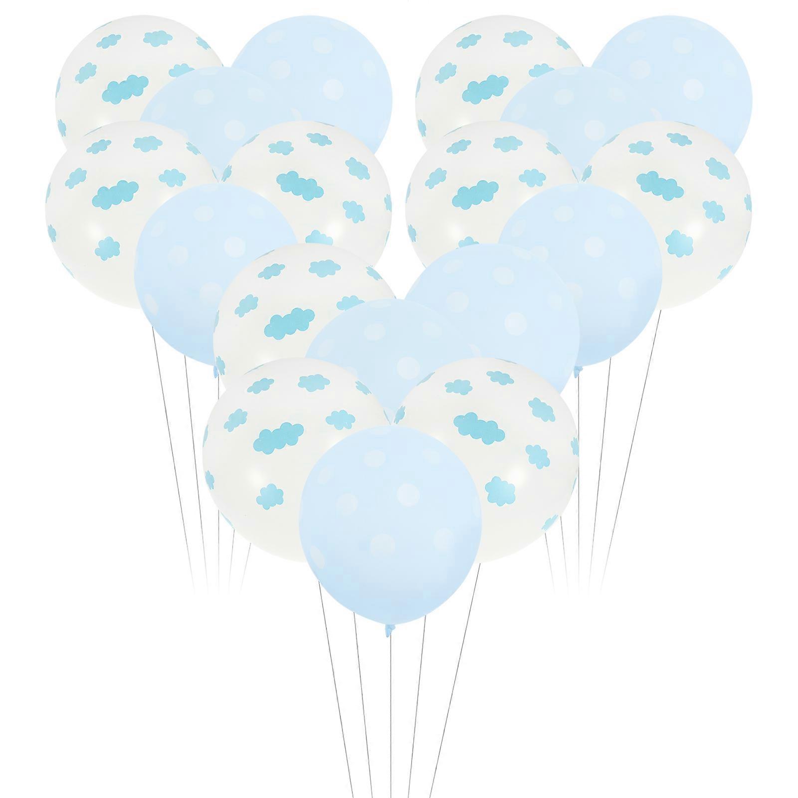 Party Balloons Cloud Pattern for Wedding Decoration 100Pcs Printed Latex