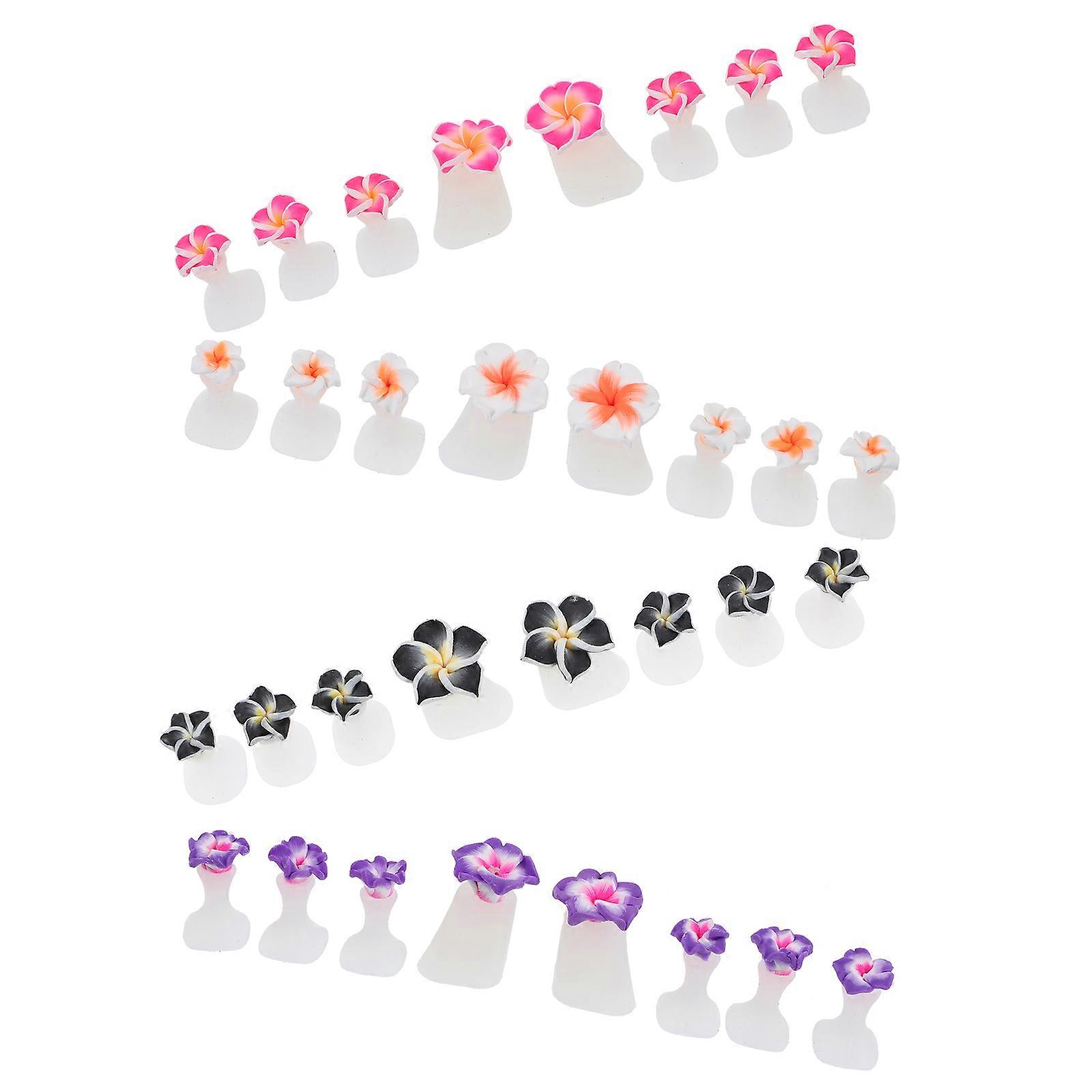 Toe Separators Silicone Toe Separator for Pedicure 32Pcs Assorted Colors