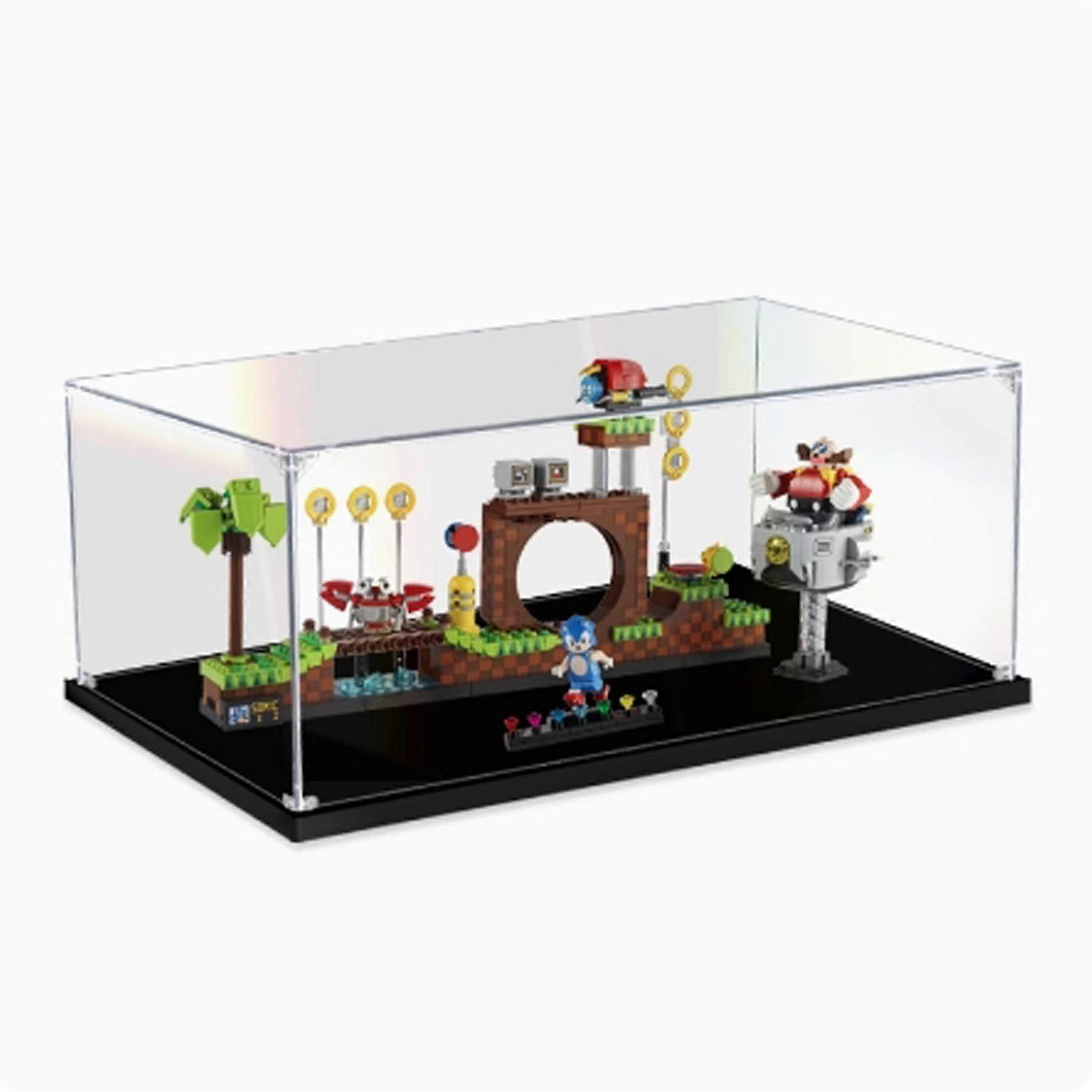 Acrylic Display Case Dustproof Clear View Protective Box Easy Assembly for  21331 Sonic