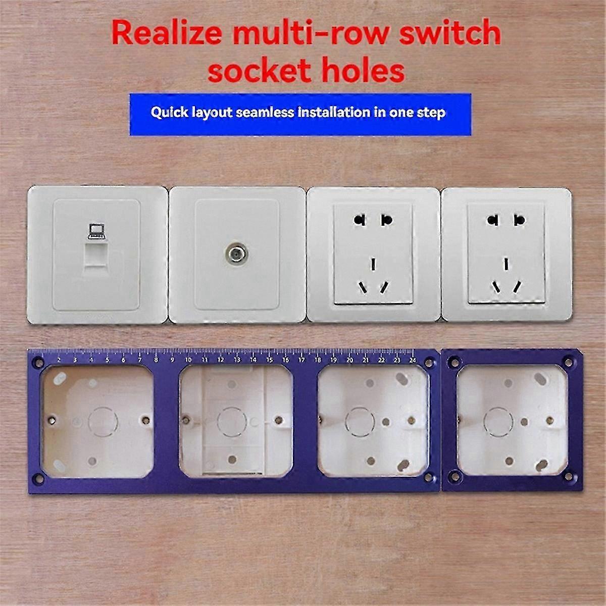 86-Type Socket Template for Hole Positioning and Plug Installation
