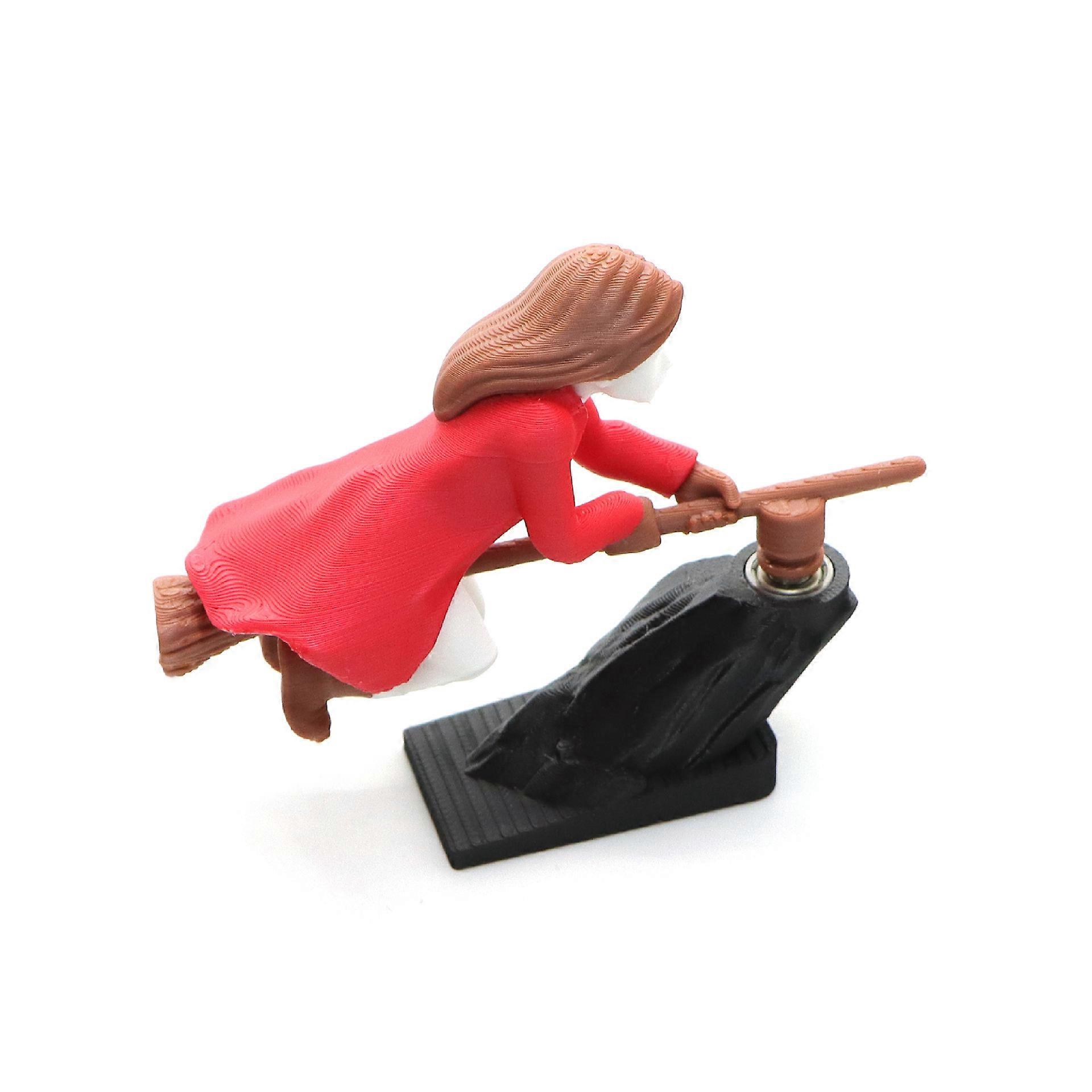 Wizard & Witch Broomstick Car Drift Decor, Creative Dashboard Ornament for Fun Turns