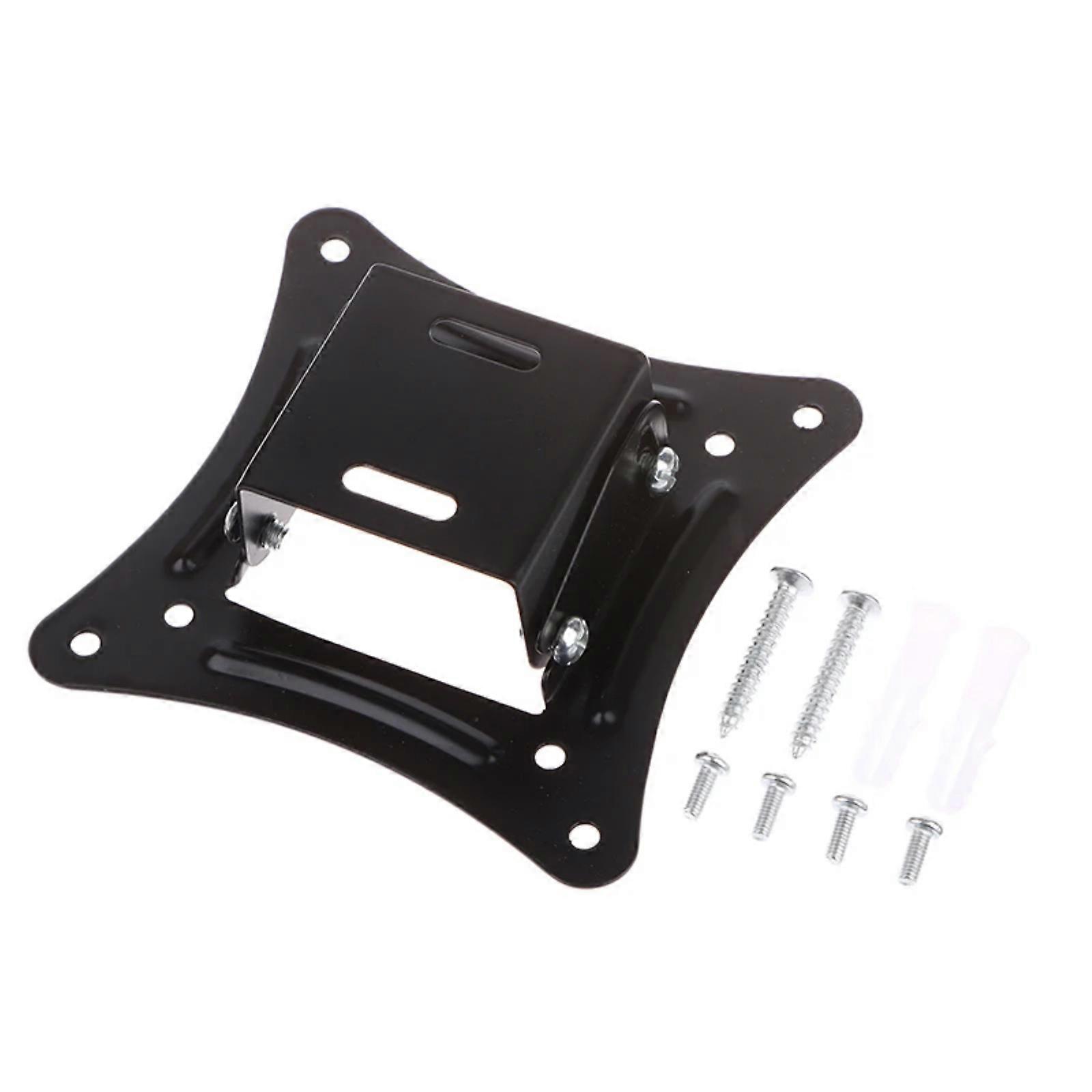 TV Bracket Wall Mount Steel Supporting Multiple Size with Tilt Function for Glaring Reduction and Secure Attachment Multicolor