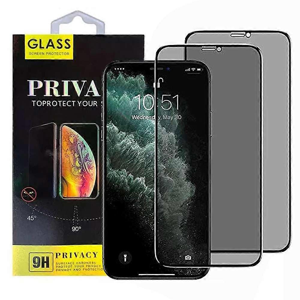 2 Pack Privacy Screen Protector for iPhone 7 Plus 8 Plus, Full Coverage Anti Spy Tempered Glass