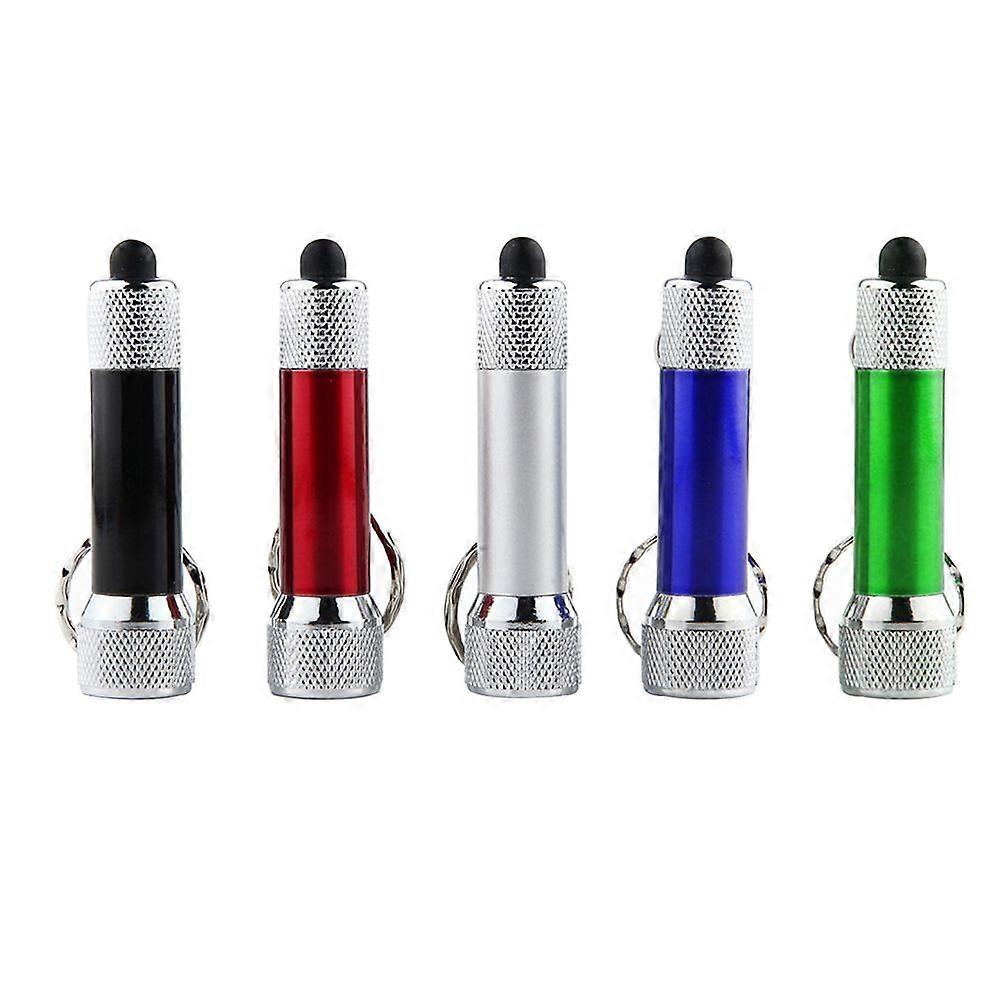 20pcs Mini Creative Portable 5LED Powerful Flashlight Keyring Torch Keychain