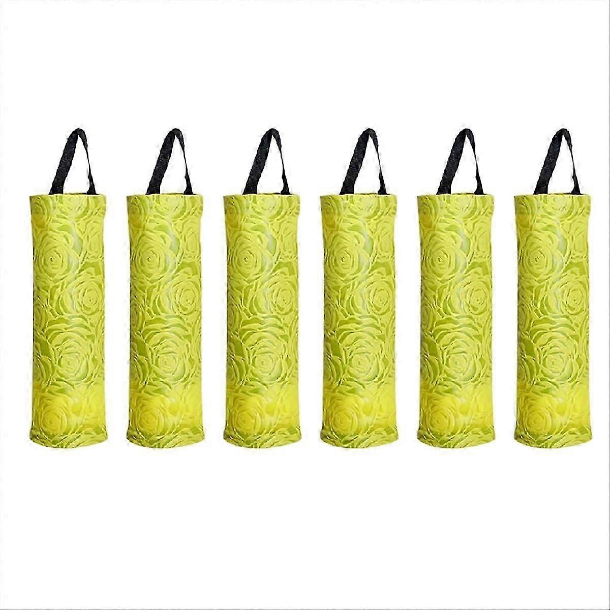 Plastic Bag Storage Rack, Kitchen Grocery Garbage Bag yellow