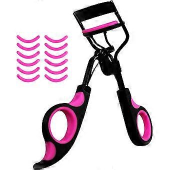 Wimpernzange, Wimpernzange mit 12 Ersatzpads, Wimpernzange für Damen, Wimpernzange mit Komfortgriff, einfache Anwendung, Premium-Wimpernzange