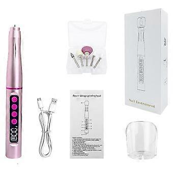 Gray 280g Electric Nail Drill Machine Portable Manicure Polisher