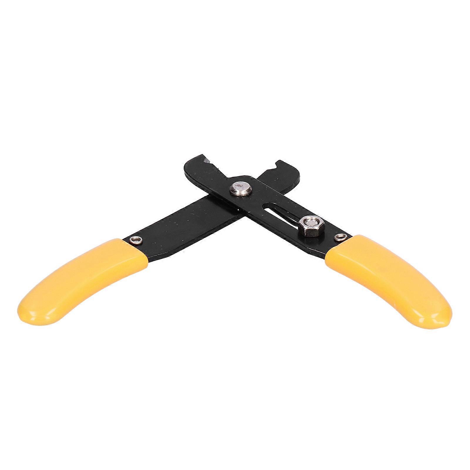Wire Stripper Cutter Mini Adjustable Handheld Cable Cutting Stripping Tool Yellow
