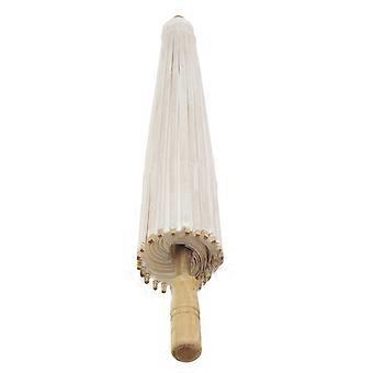 White Oil Paper Umbrella Paper Parasol DIY Painting Umbrella Photo Props Decor
