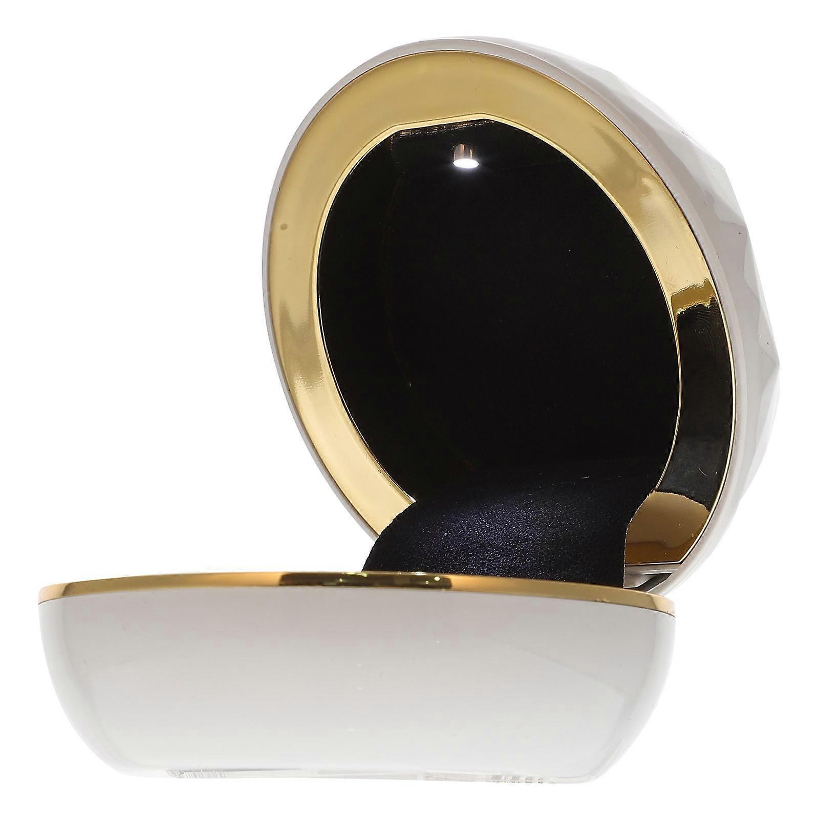 Diamond Ring Case for Wedding Storage Unique LED Lighting Ring Box