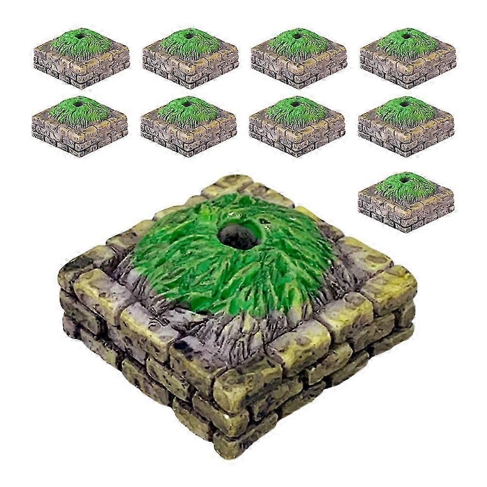 Resin Tiny Tree Base for Miniature Landscape and DIY Model Projects 100Pcs