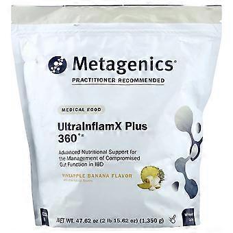 Metagenics, UltralnflamX Plus 360°, Alimento Medicinal, Abacaxi e Banana, 1.350 g (47,62 oz)