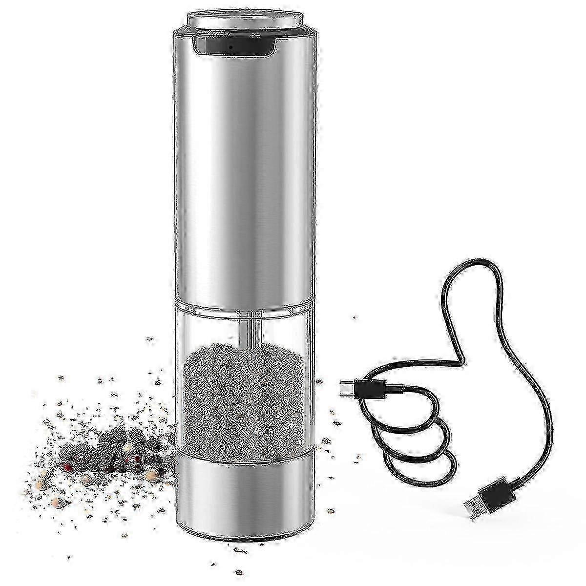 Rechargeable Electric Pepper Mill Adjustable Coarseness