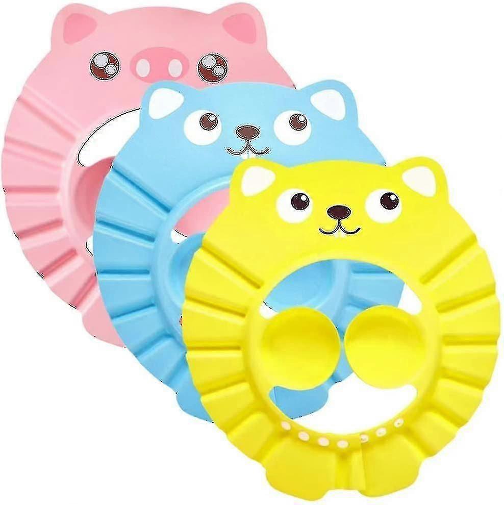 Baby Shower Cap - Adjustable Visor Bathing Caps (3pcs)