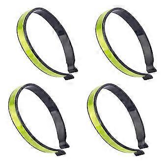 Reflective Cycling Pant Clips, 4 Pack, Adjustable Flexible Plastic, Reflective Strap for Night Biking, City Commuting Cycling,x