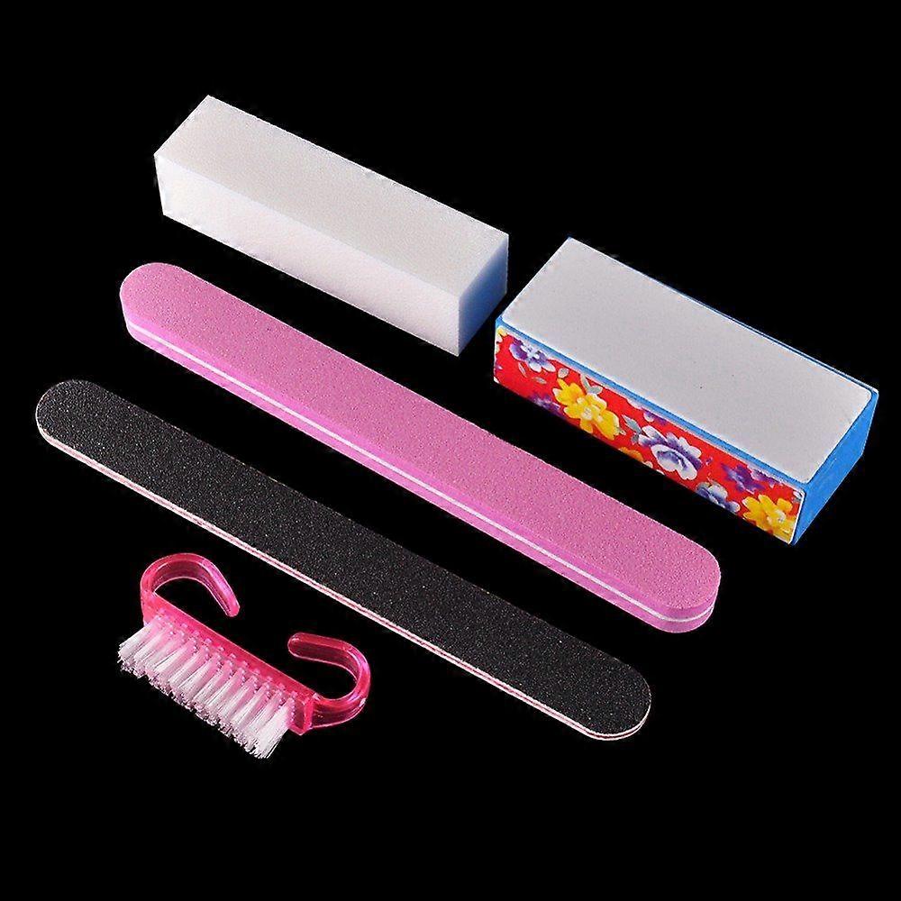 5 Pcs/set Nail Art Buffer File Block Professional Manicure Tools Kit
